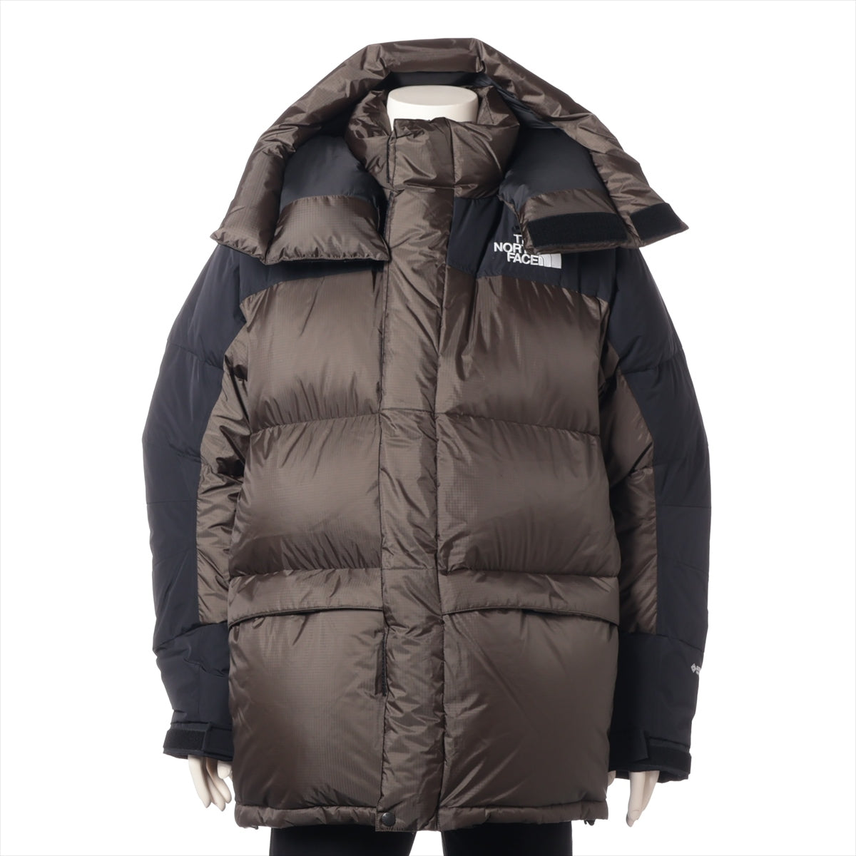 ノースフェイス ポリエステル×ナイロン ダウンジャケット L メンズ ブラック×カーキ  ND92031 HIM DOWN PARKA