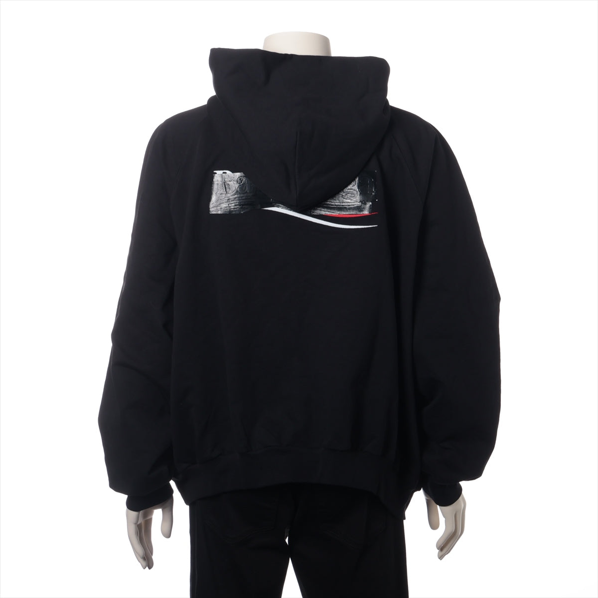 バレンシアガ 22AW 素材不明 パーカー 1 メンズ ブラック 品質タグ無し GAFFER HOODIE