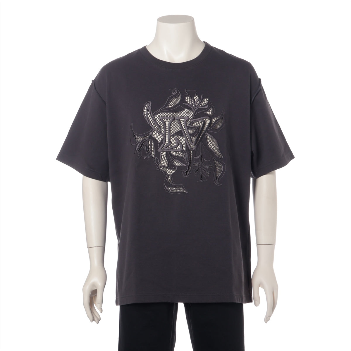 ルイヴィトン 20SS コットン Tシャツ XL メンズ グレー  RM201