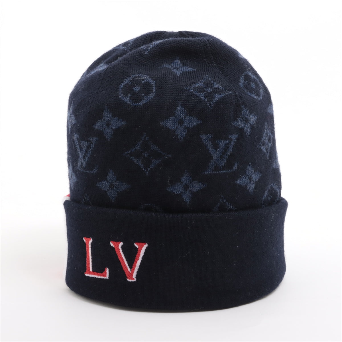 ルイヴィトン M77955 ボネ LV バーシティ MY3272 ニットキャップ S ウール ネイビー