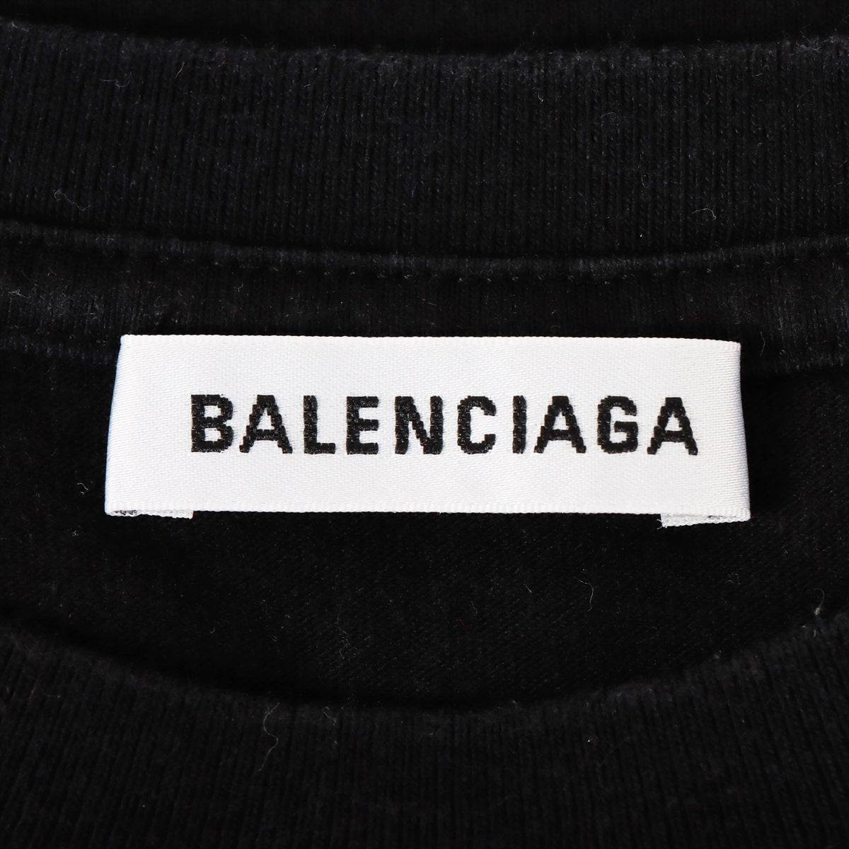 バレンシアガ 17SS コットン Tシャツ XS メンズ ブラック  518245
