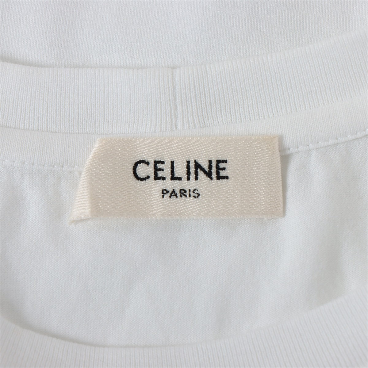 セリーヌ コットン Tシャツ XS レディース ホワイト 2X351501F