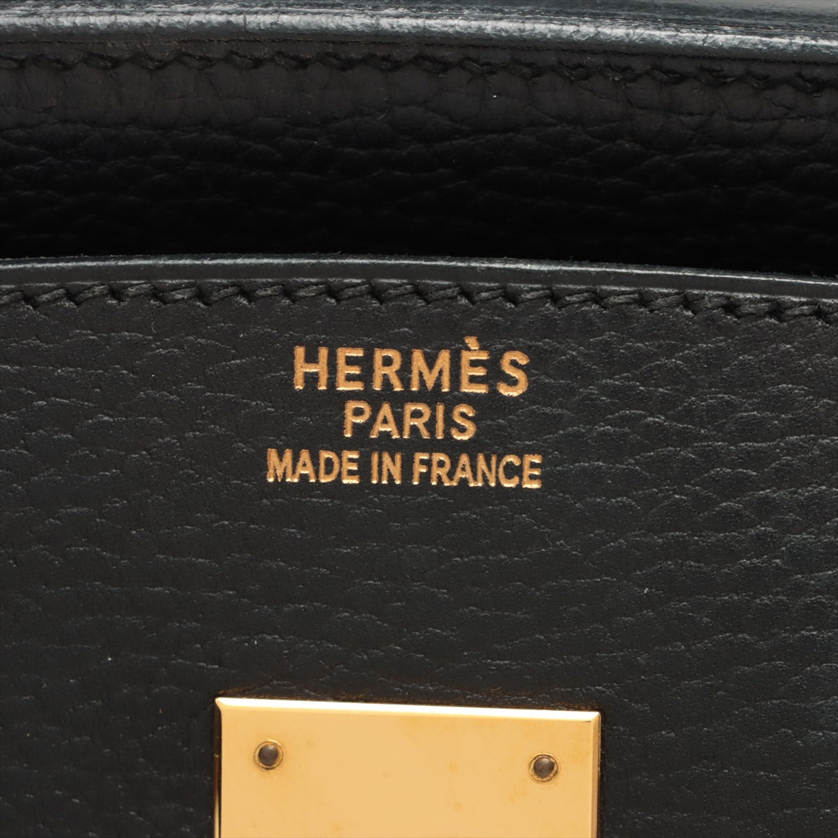 エルメス HERMES バーキン35 BIRKIN アルデンヌ 黒 ブラック ゴールド金具 □D刻印 2000年 8164