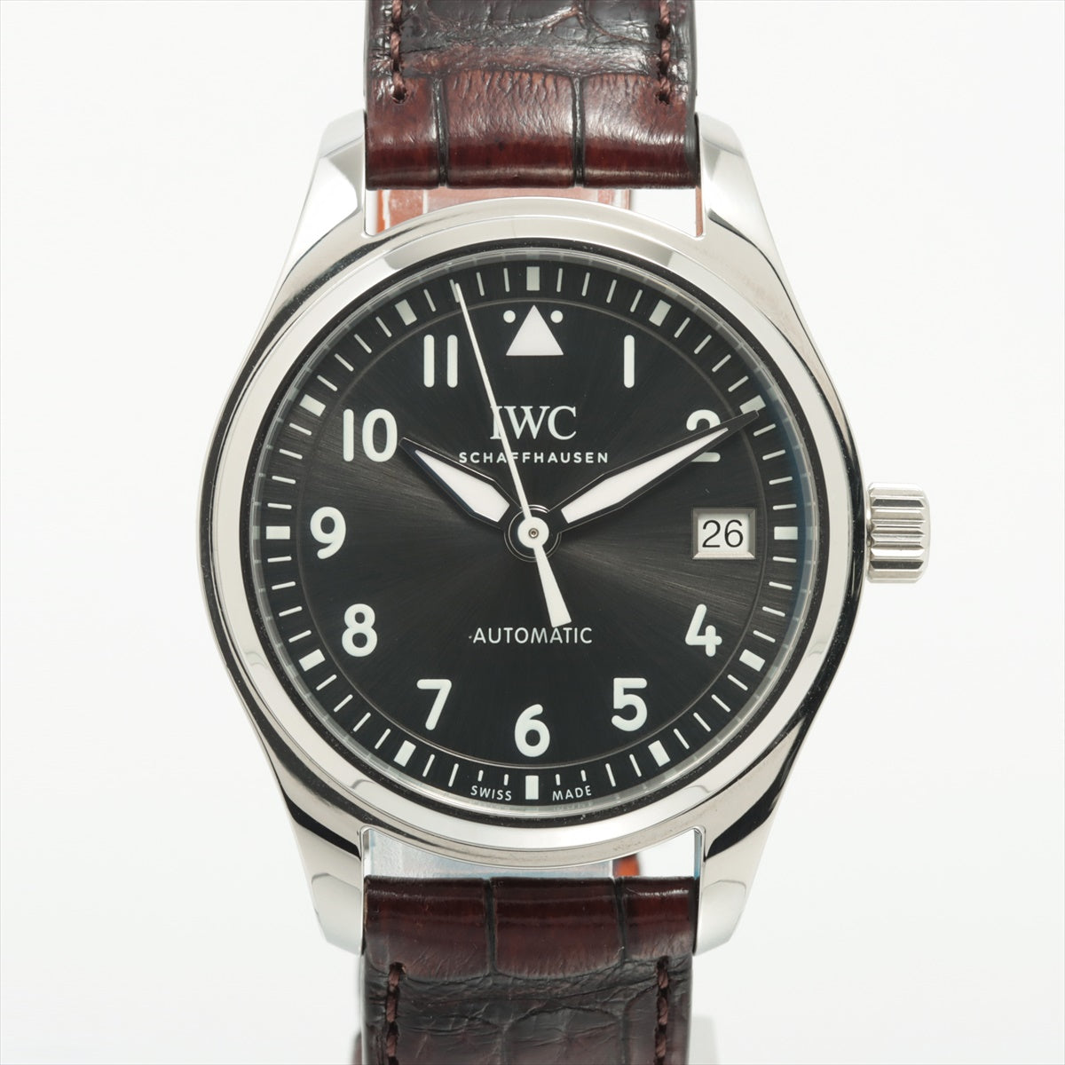 IWC パイロットウォッチ オートマティック36 IW324001 SS×革 AT グレー文字盤