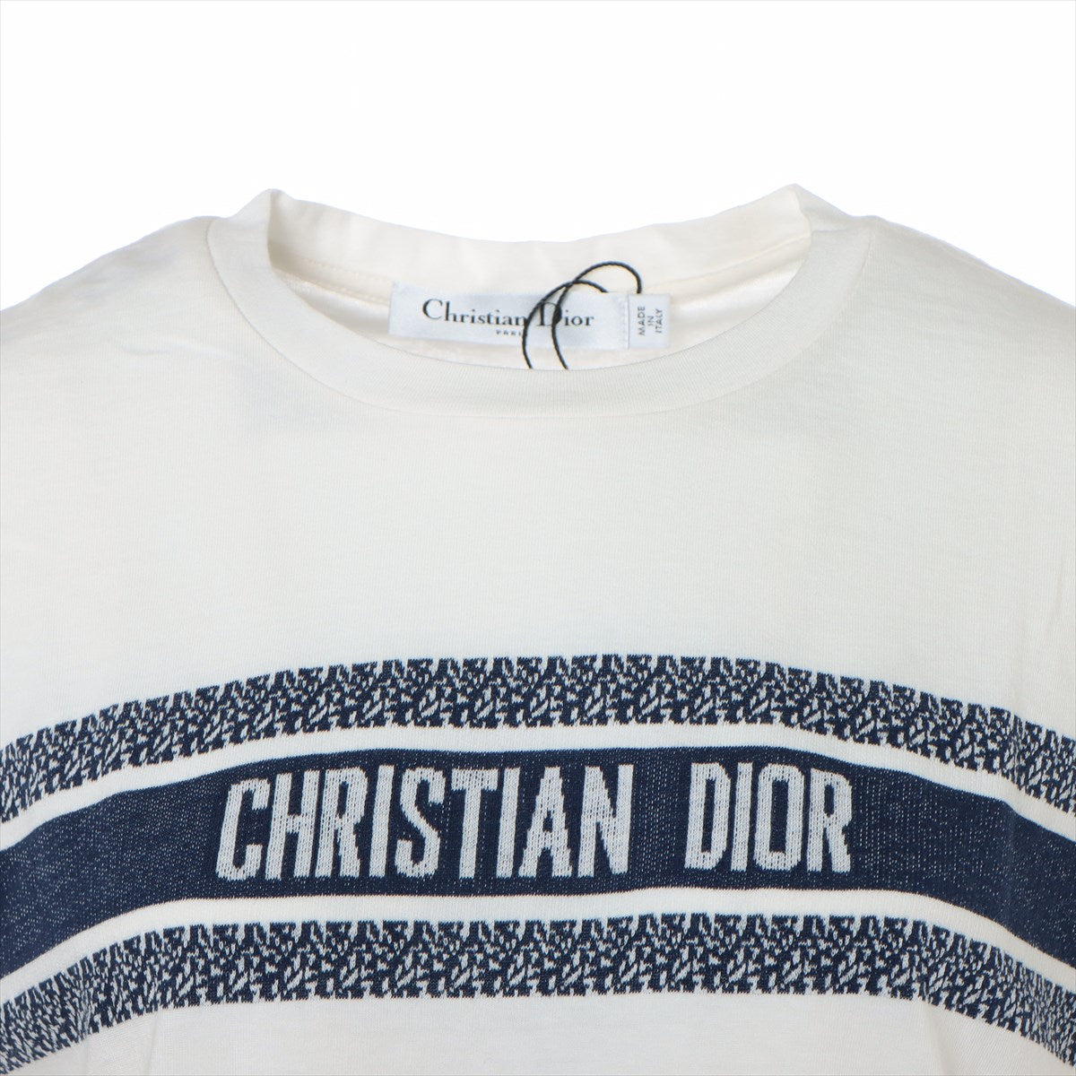 Christian Dior Tシャツ 40 デニムプリントロゴ ディオール