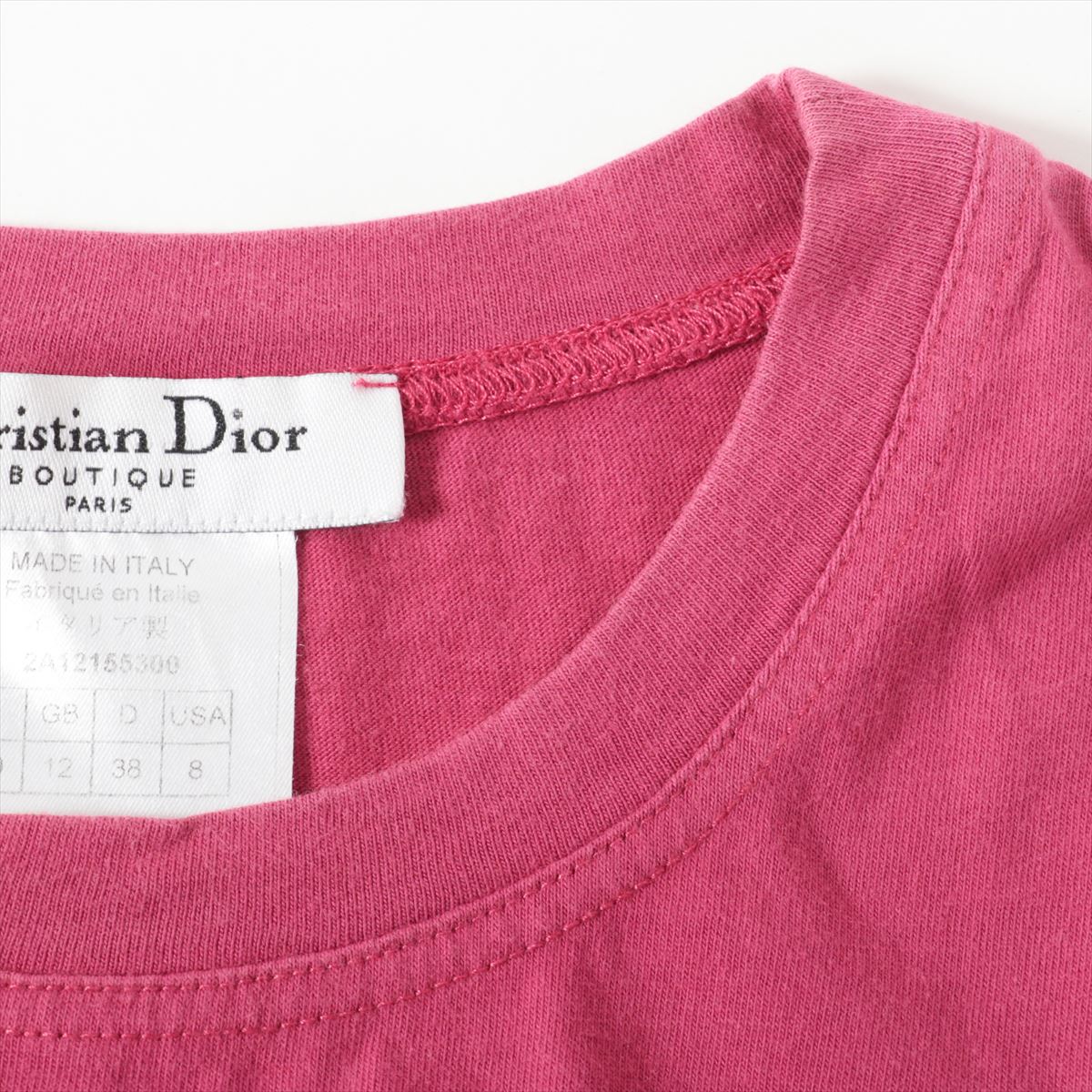 国内外の人気 美品 Christian リボン ジッププリント Dior フリル