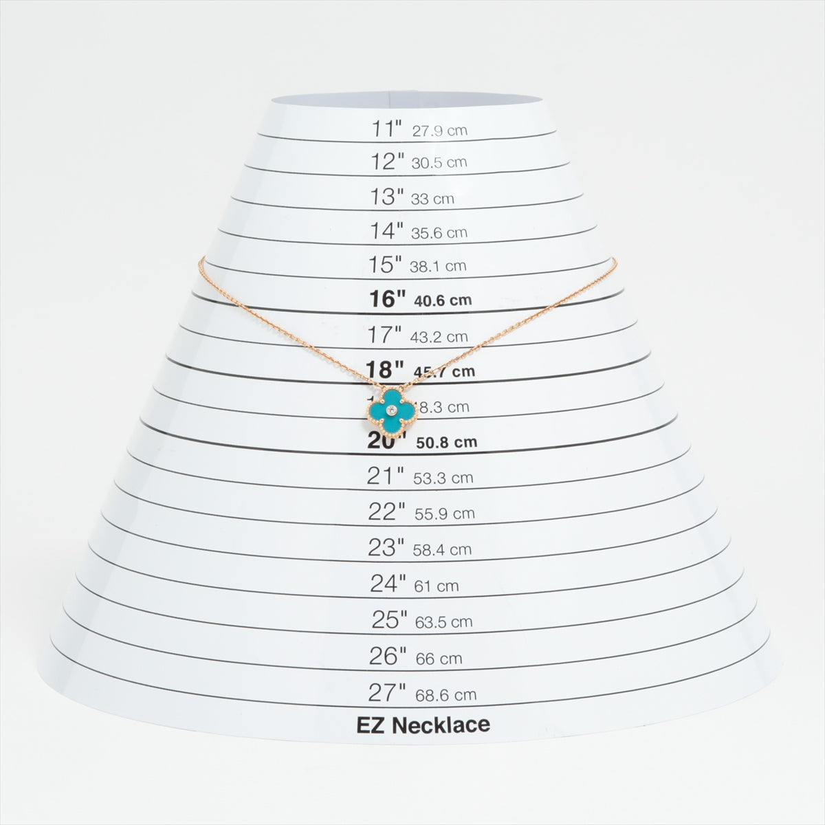 ヴァンクリーフ&アーペル ヴィンテージアルハンブラ 1P ダイヤ セーブル ネックレス 750(YG) 6.5g 2019年クリスマス限定