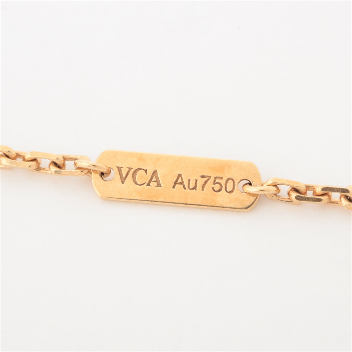 ヴァンクリーフ&アーペル マジックアルハンブラ カーネリアン ネックレス 750(YG) 15.8g