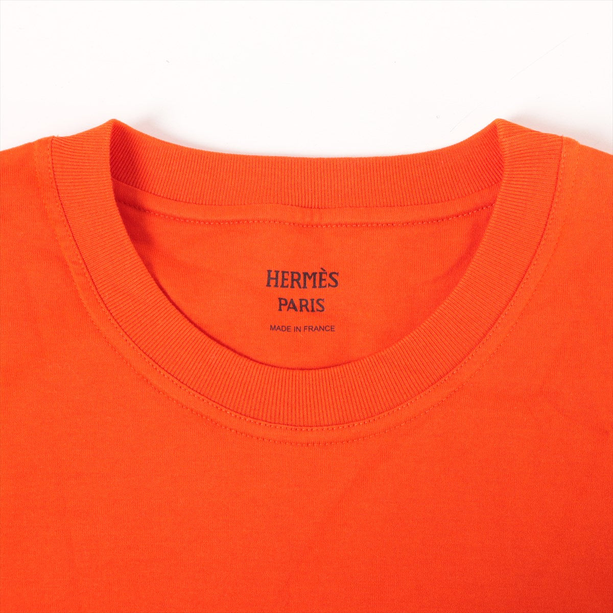 エルメス コットン Tシャツ 34 レディース オレンジ