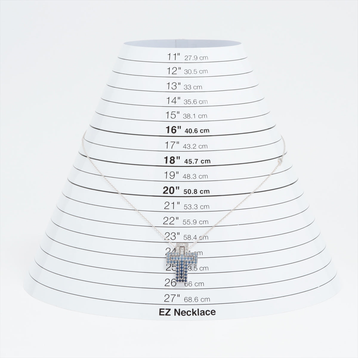 ダミアーニ ベルエポック クロス サファイア ダイヤ ネックレス 750(WG) 11.5g