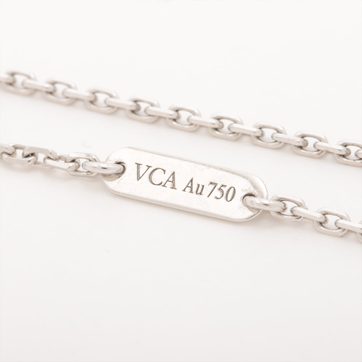 ヴァンクリーフ&アーペル コスモスクリップ ミディアム オニキス ダイヤ ネックレス 750(WG) 12.4g