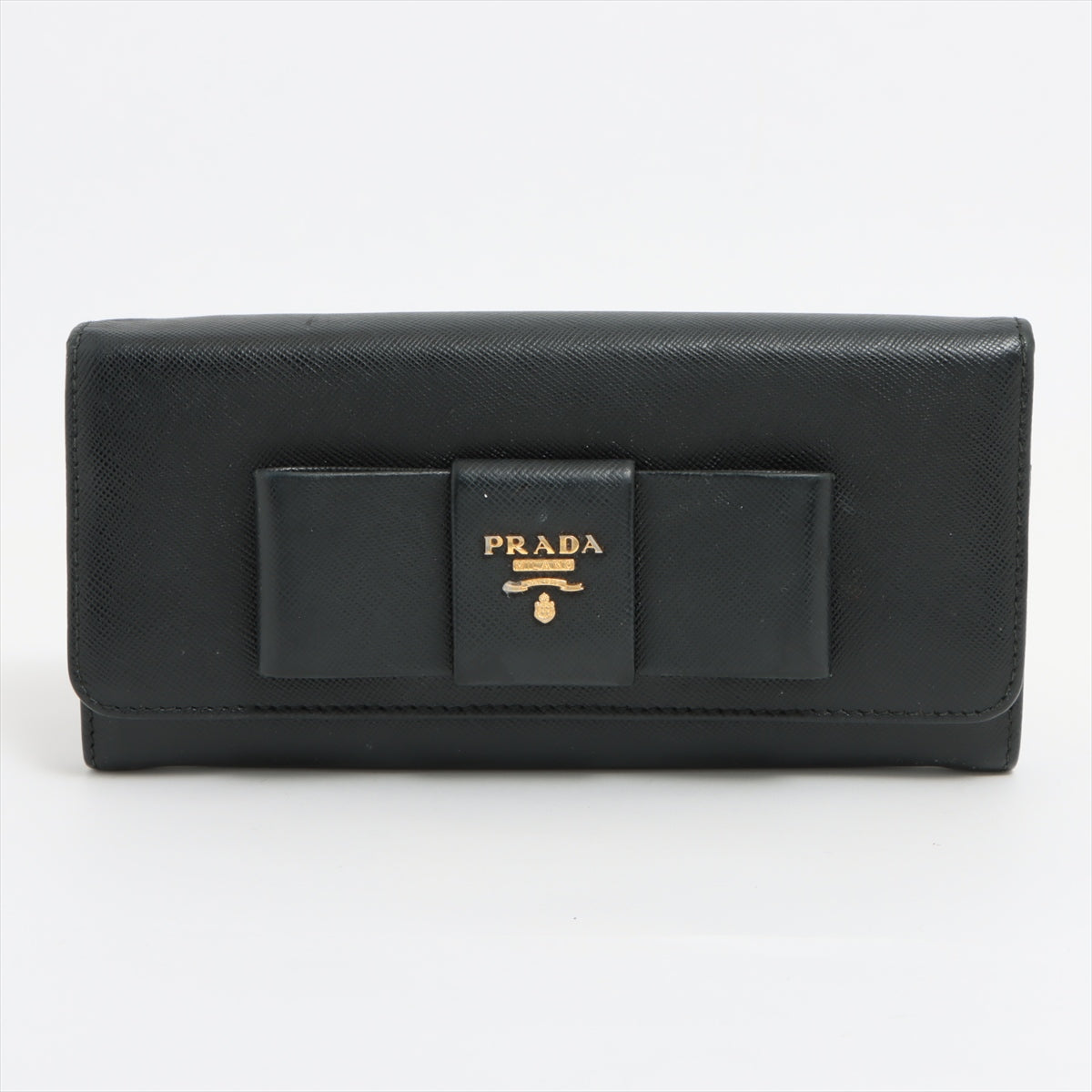 プラダ サフィアーノフィオッコ 1MH132 レザー 財布 ブラック