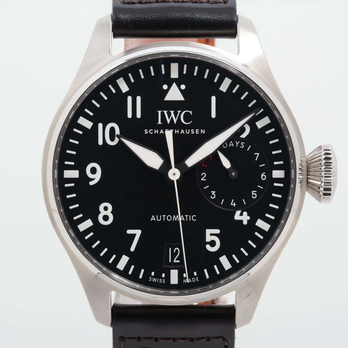 IWC ビッグパイロットウォッチ IW500912 SS×革 AT 黒文字盤