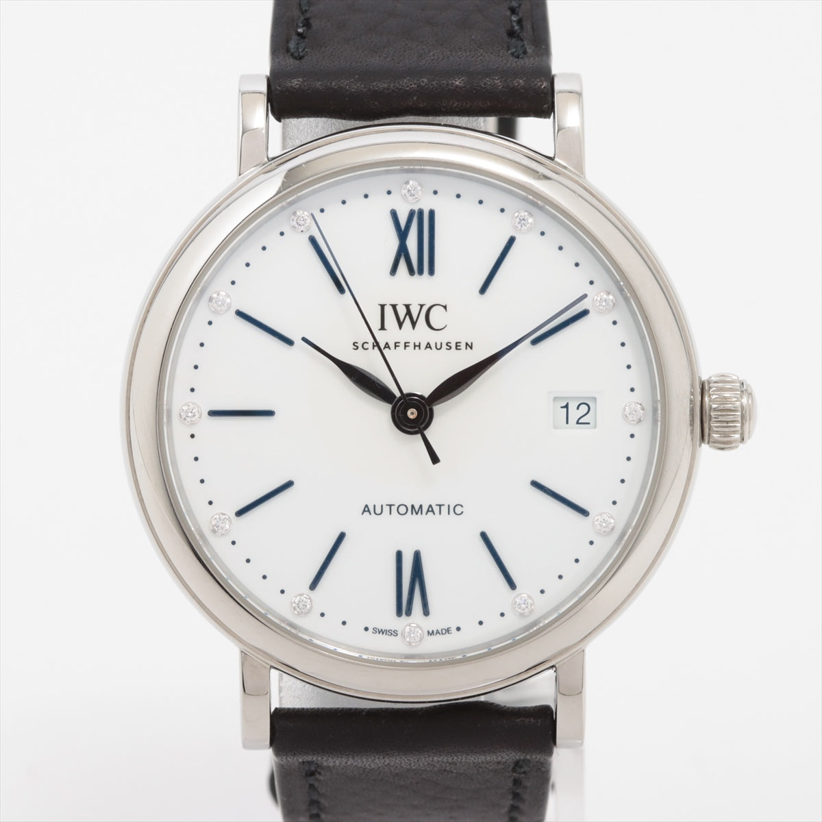 IWC ポートフィノ オートマティック 37 IW458610 SS×革 AT 白文字盤