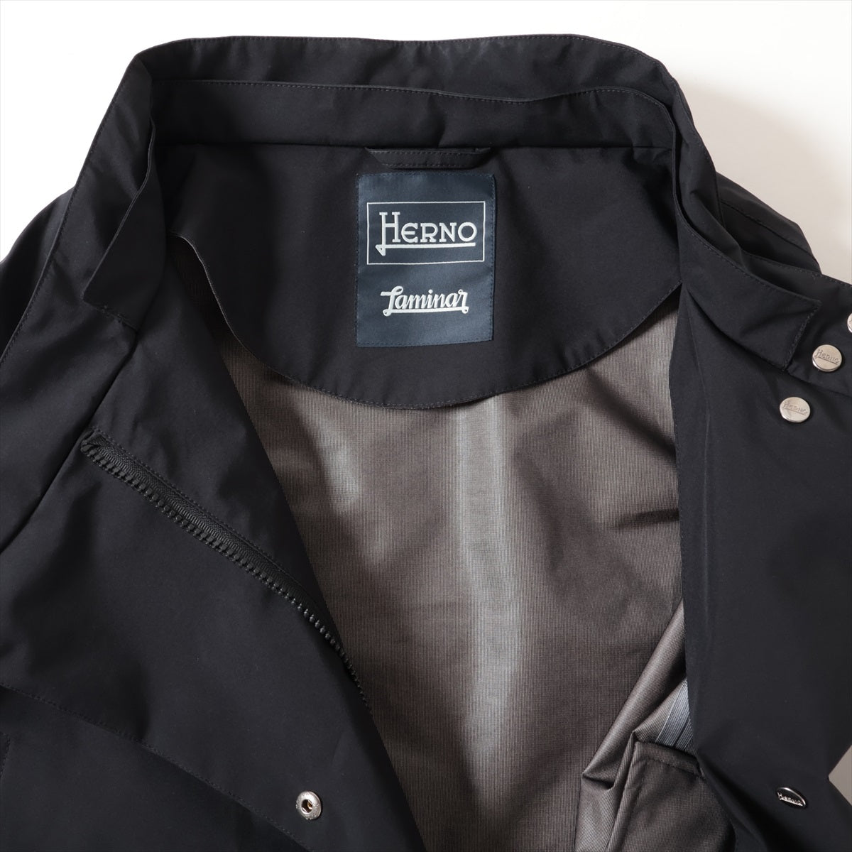 ヘルノ ポリエステル ジャケット 42 レディース ブラック フード欠品 PRODUZ LAVJAP GORE-TEX ジップべたつき有