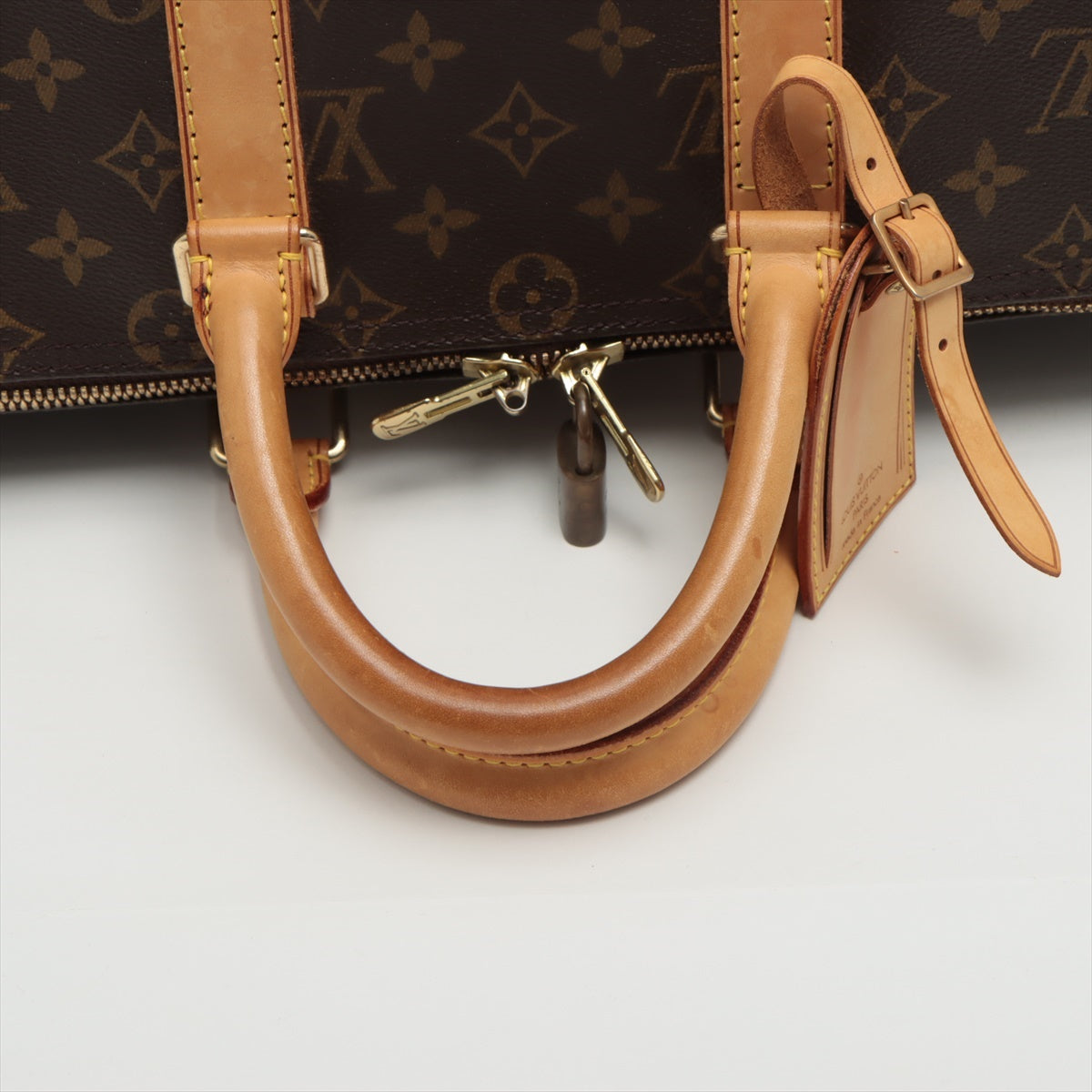 LOUIS VUITTON◇キーポル45_モノグラムキャンバス/PVC/BRW/M41428