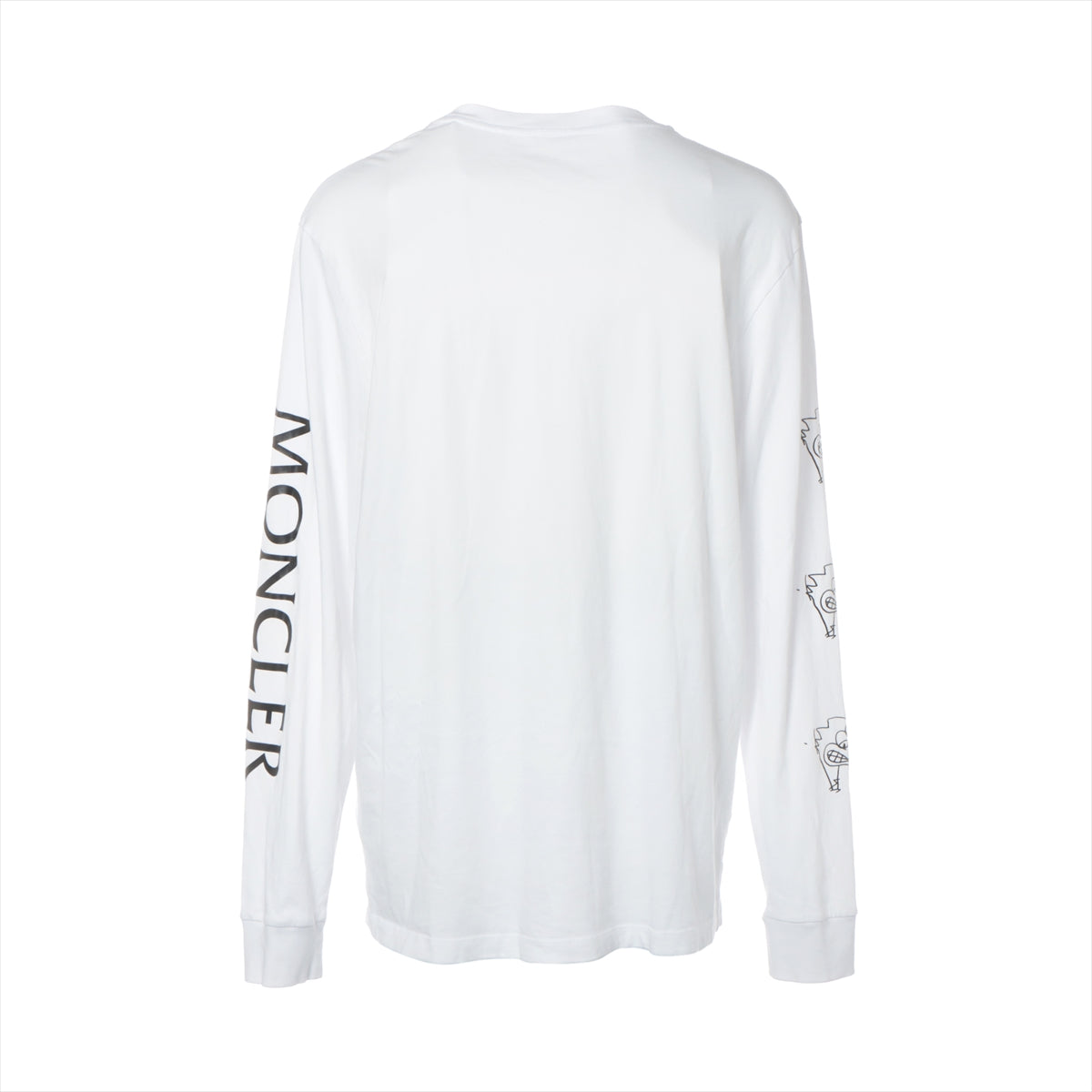 モンクレール 22年 コットン ロングTシャツ XL メンズ ホワイト  H20918D00008