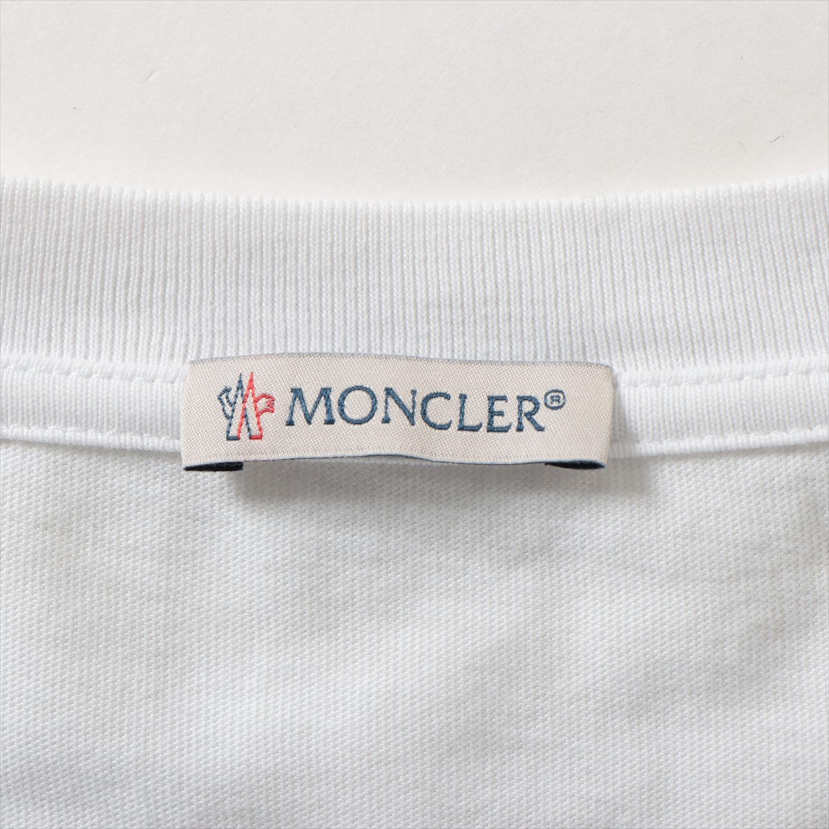 モンクレール 22年 コットン ロングTシャツ XL メンズ ホワイト  H20918D00008