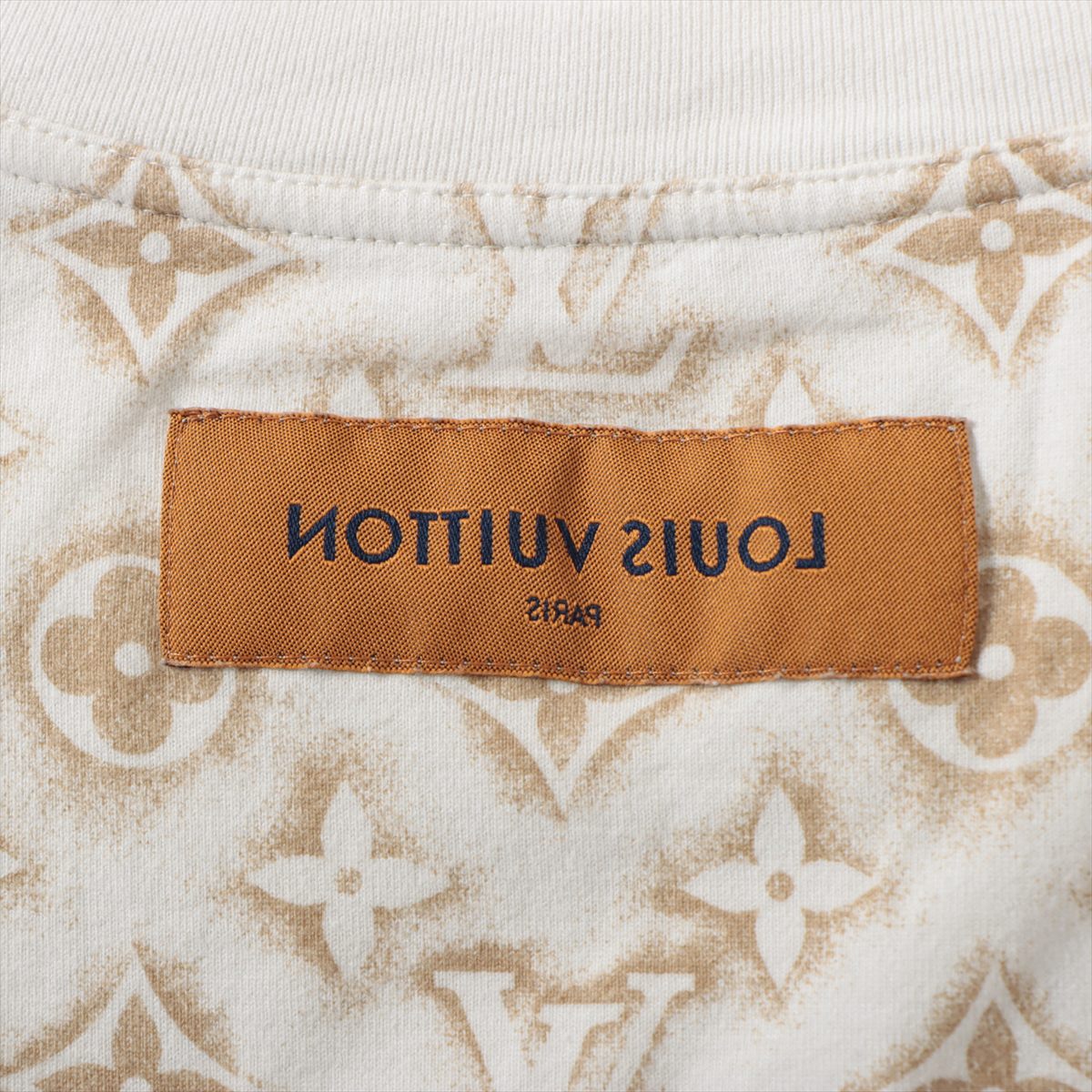 ルイヴィトン 23AW コットン Tシャツ M メンズ ホワイト  モノグラム RM232