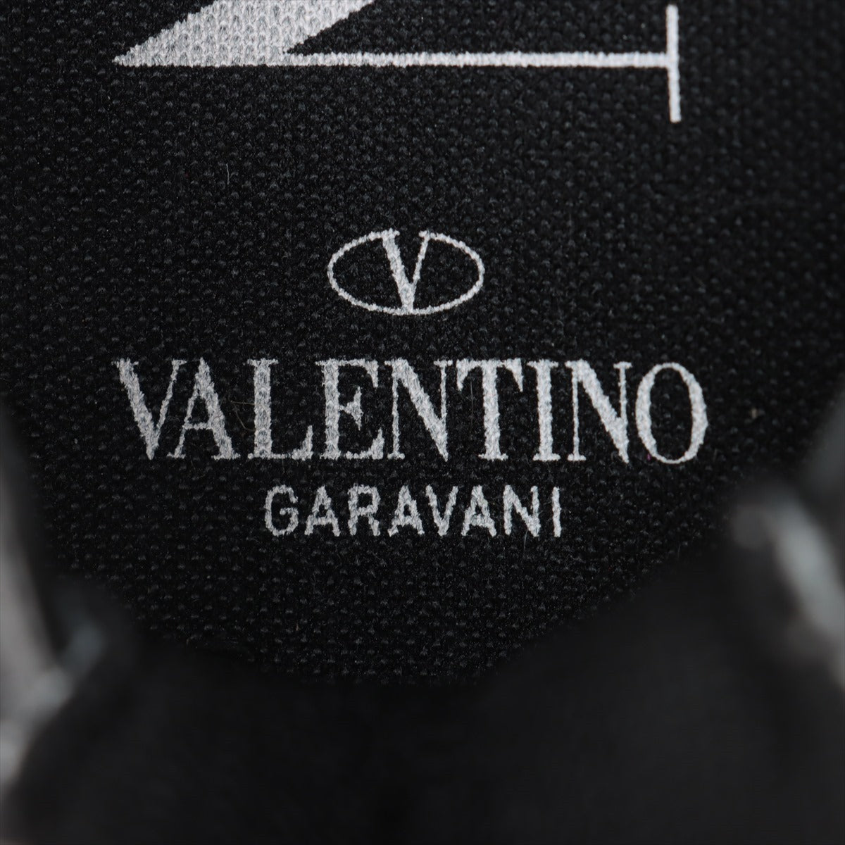 ヴァレンティノガラヴァーニ レザー×ファブリック スニーカー 41 メンズ グレー シュータン裏文字消え