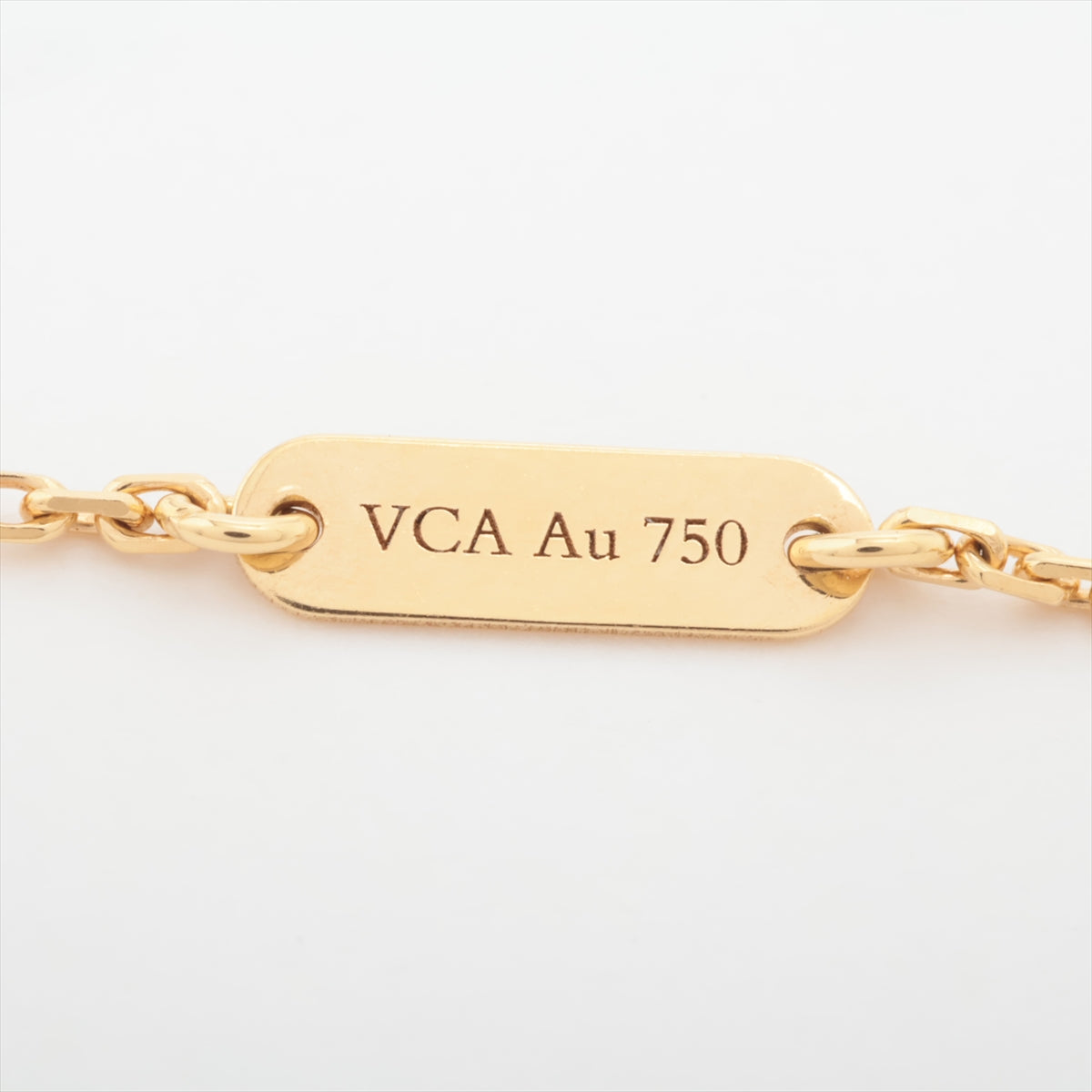 ヴァンクリーフ&アーペル ヴィンテージアルハンブラ シェル ネックレス 750(YG) 5.0g