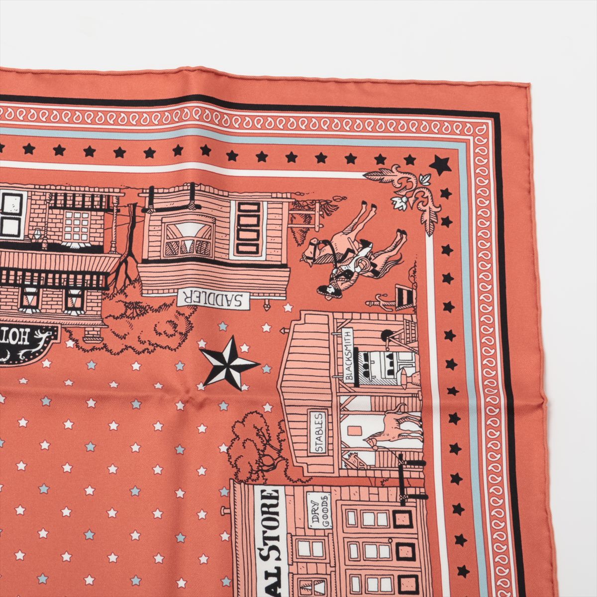 エルメス カレ55 Hermes Paris Station Bandana エルメス パリステーション バンダナ スカーフ シルク ピンク