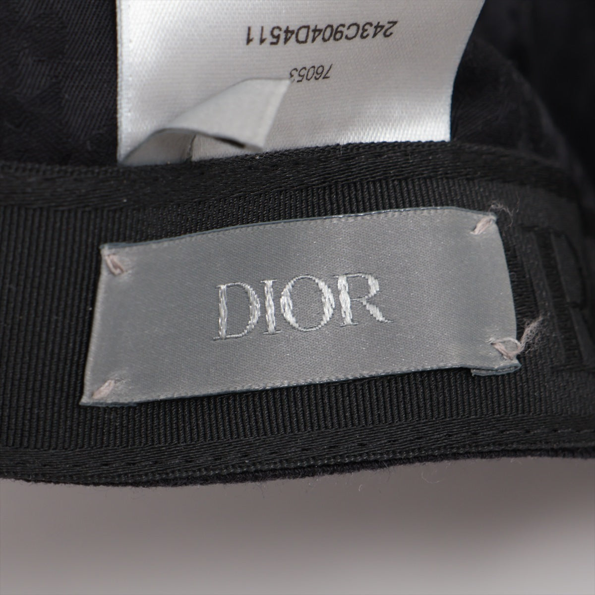ディオール 243C904D4511 Diorロゴ キャップ L コットン ブラック