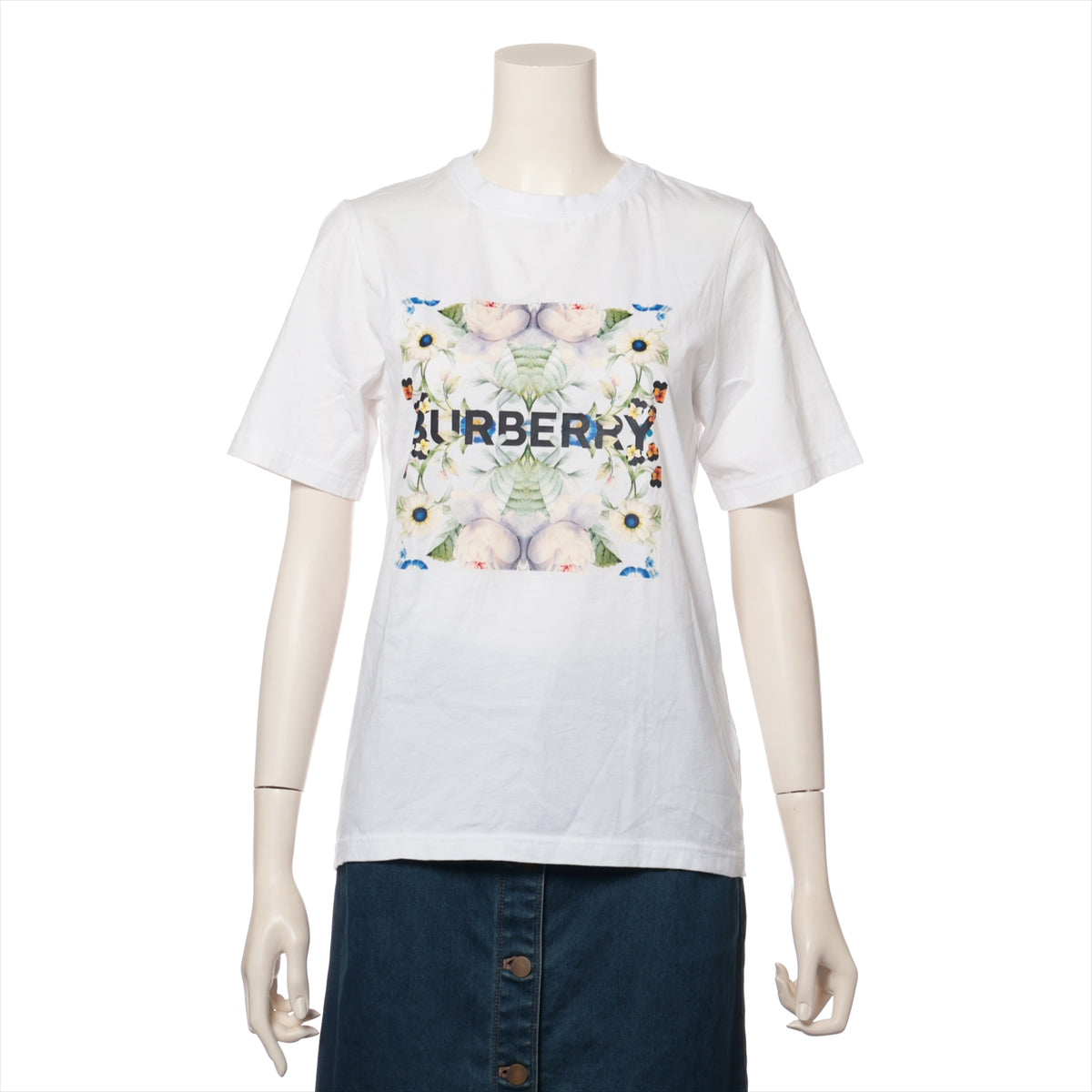 バーバリー コットン Tシャツ 14Y 164cm キッズ ホワイト  8048607