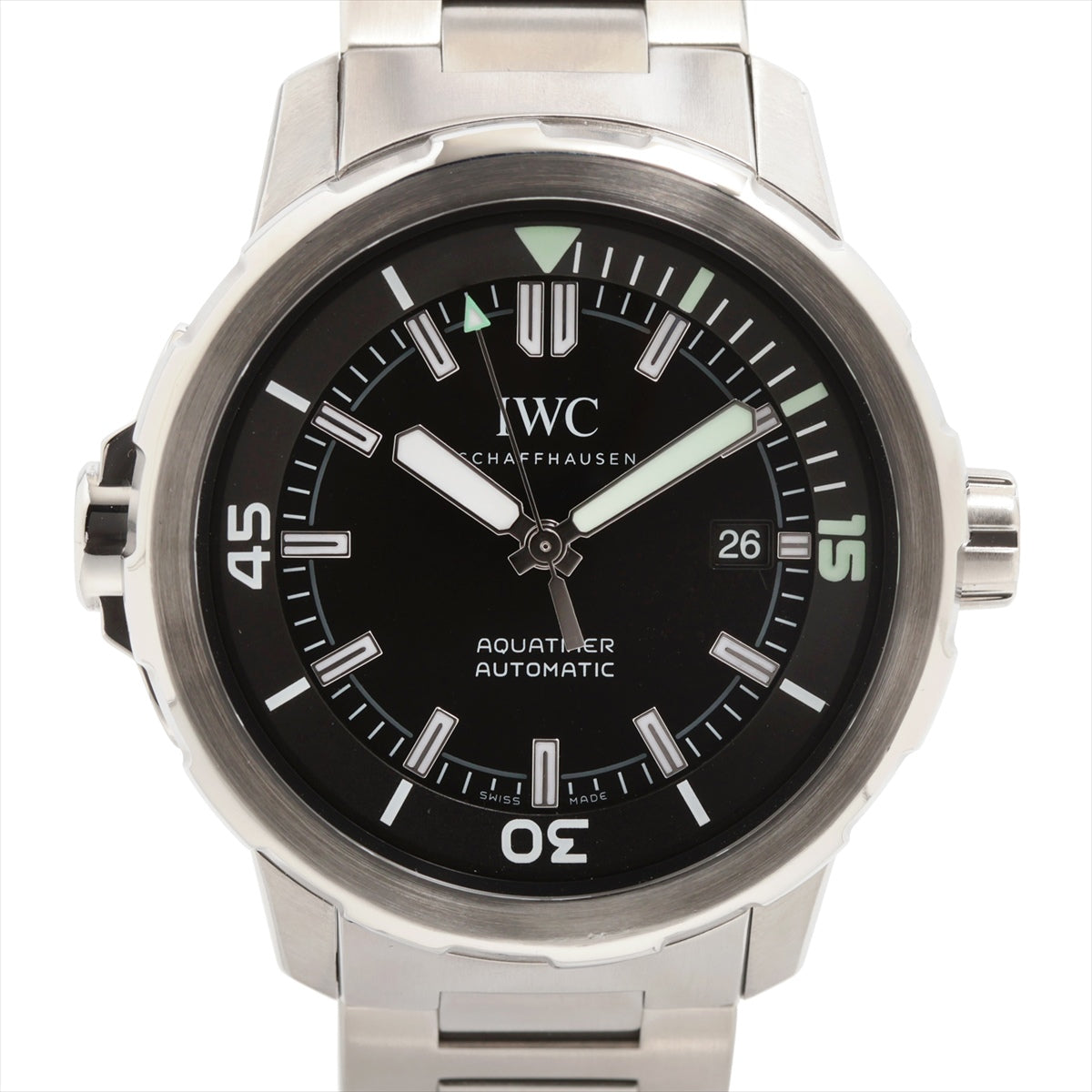 IWC アクアタイマー IW329002 SS AT 黒文字盤