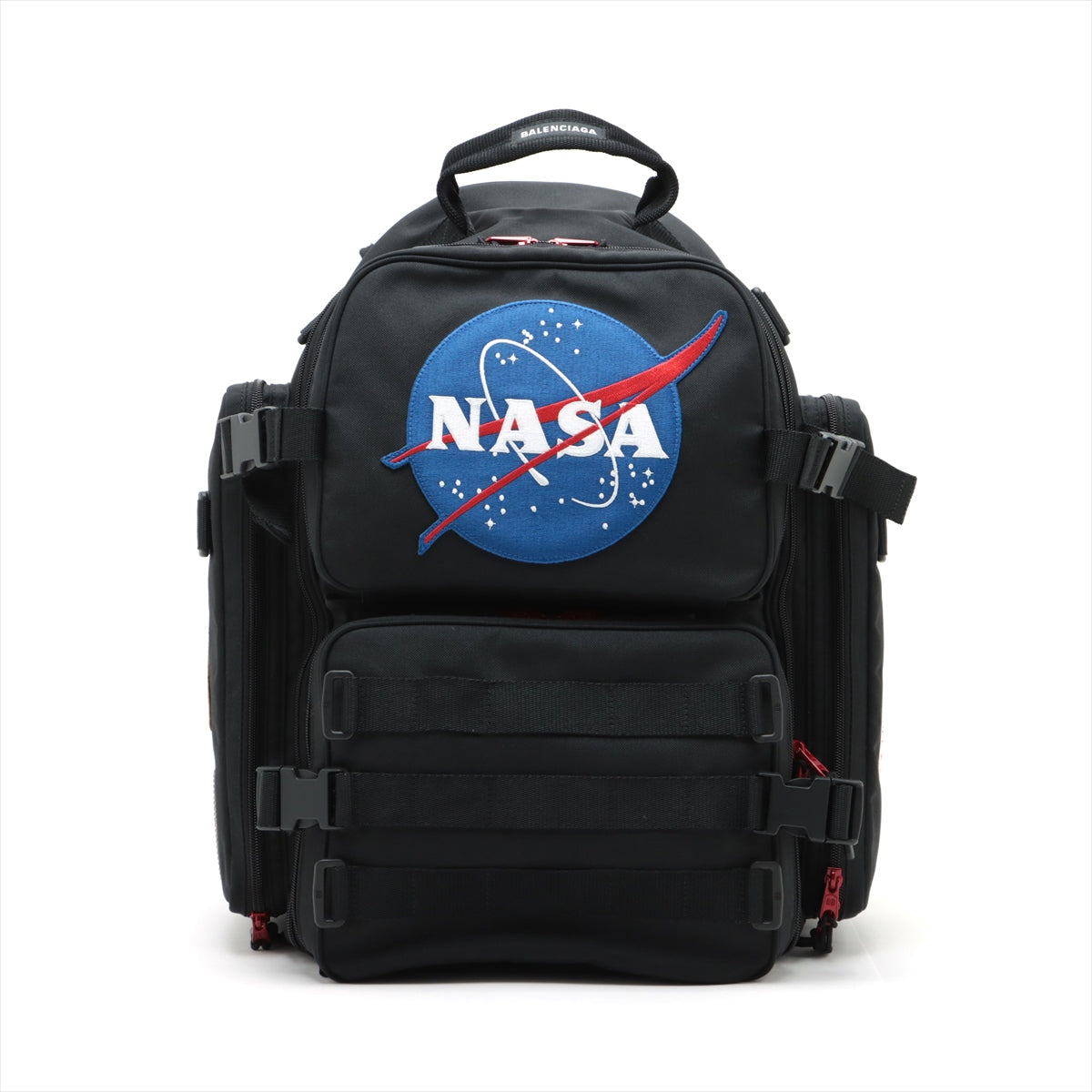 バレンシアガ キャンバス バックパック/リュック ブラック 659147 SPACE NASA ｜pf023475｜中古ブランド品・ブランド古着通販｜ALLU（アリュー）