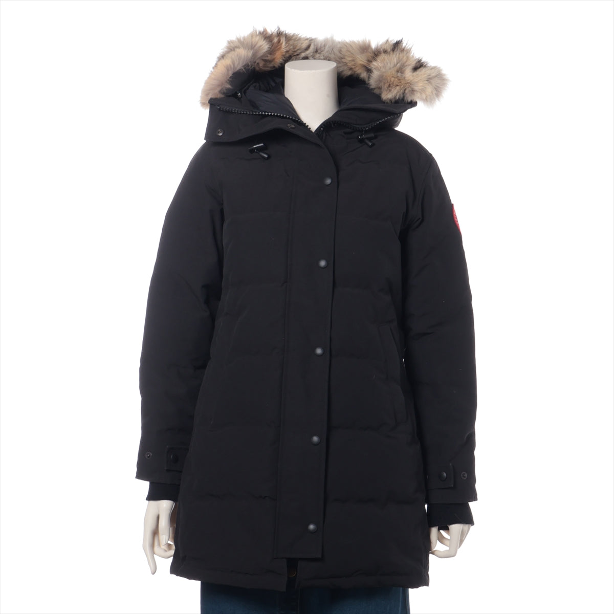 カナダグース SHELBURNE PARKA コットン ダウンコート FUSION S レディース ブラック  3802LA サザビー ファー取り外し可 有フード収納有