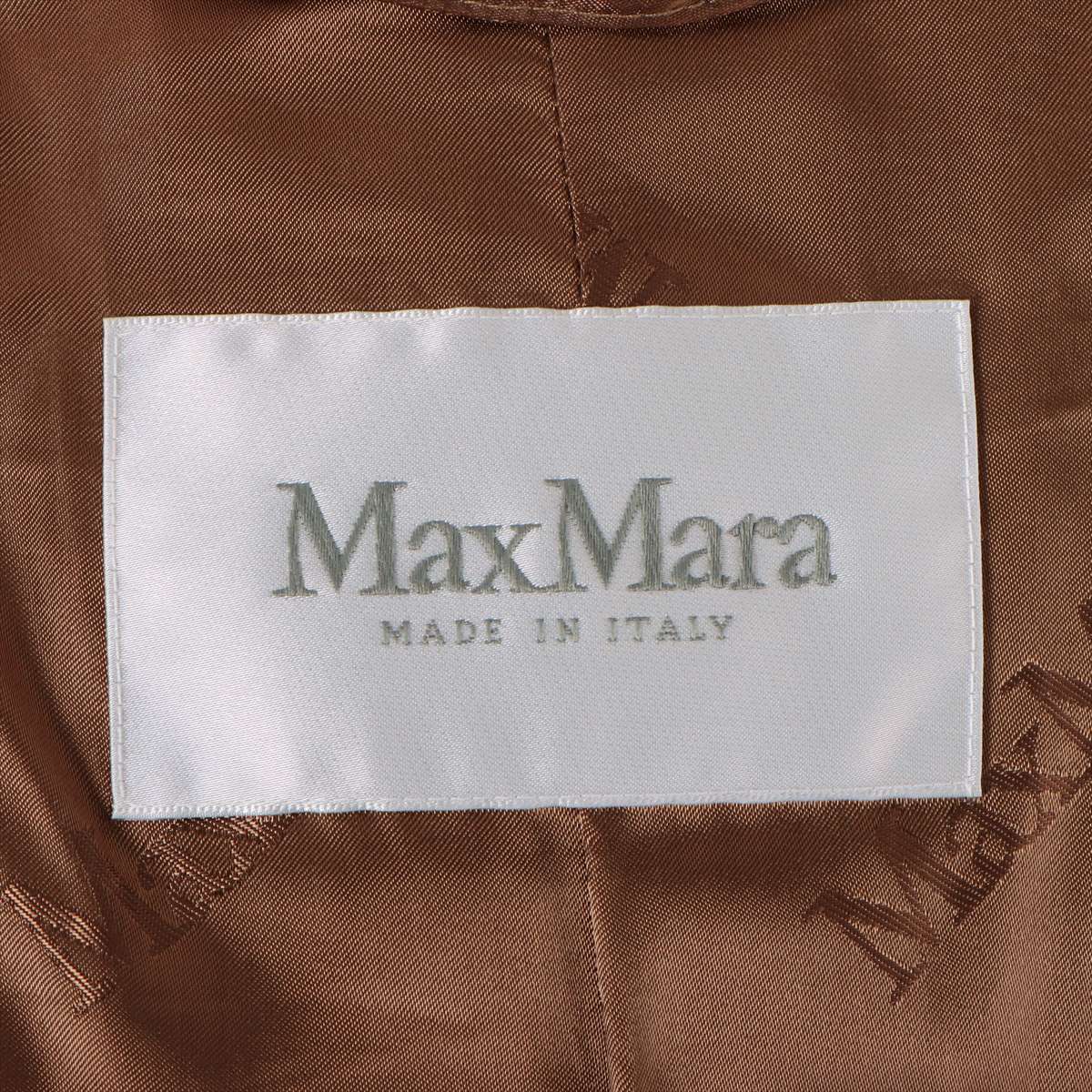 SOPHIAの部屋美品 L マックスマーラ ウール100 ロングコート ブラウン系 イタリア製