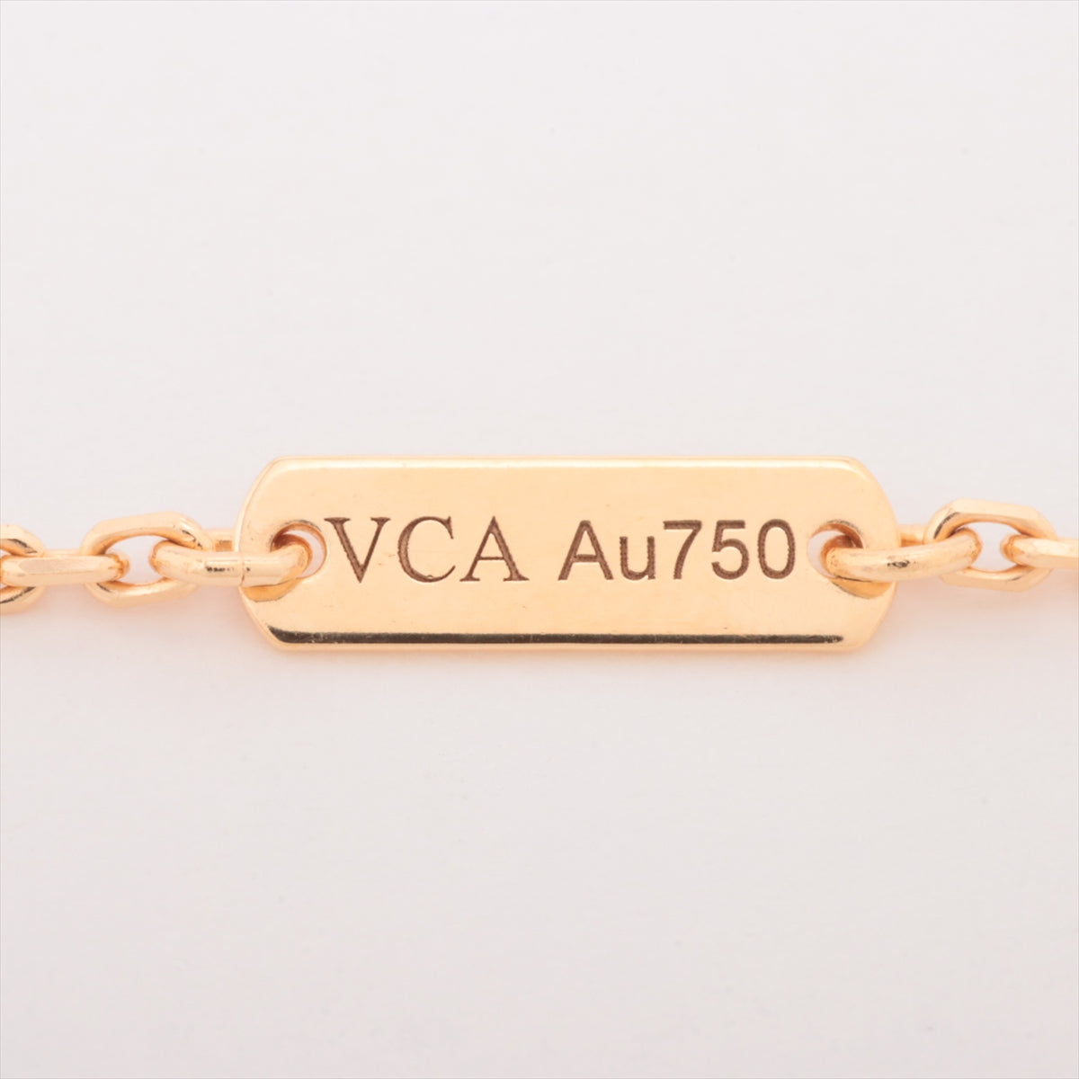 ヴァンクリーフ&アーペル ヴィンテージアルハンブラ オニキス ネックレス 750(YG) 5.2g VCARA45800