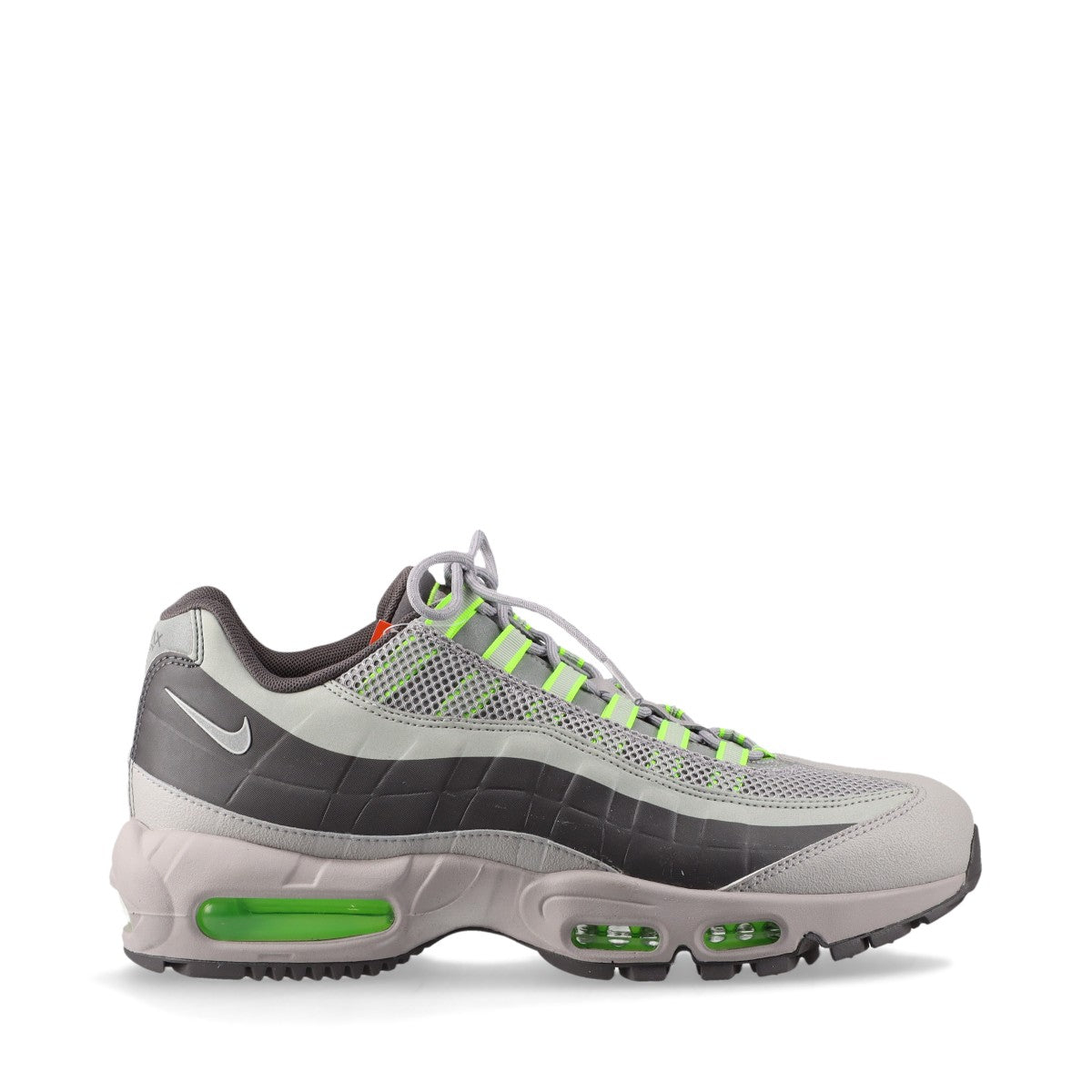 ナイキ ファブリック スニーカー 28cm メンズ グレー×グリーン BQ5616-002 AIR MAX 95 UTILITY