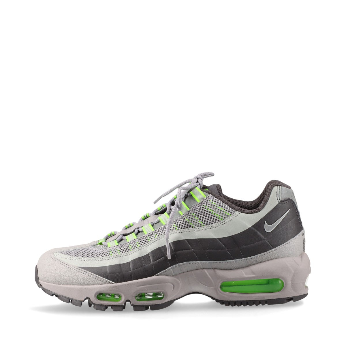 ナイキ ファブリック スニーカー 28cm メンズ グレー×グリーン BQ5616-002 AIR MAX 95 UTILITY