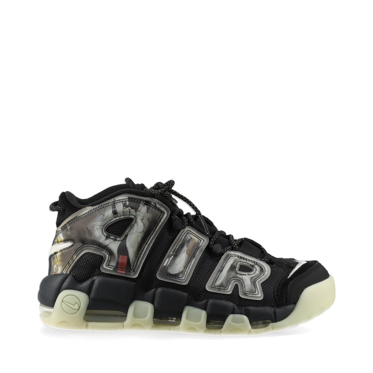 ナイキ AIR MORE UPTEMPO ’96 21SS ファブリック スニーカー 27cm メンズ ブラック DM6213-045 モアテン 歌川国芳 相馬の古内裏 箱あり