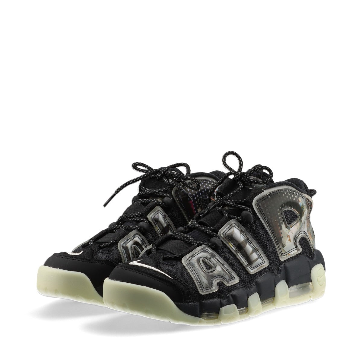 ナイキ AIR MORE UPTEMPO ’96 21SS ファブリック スニーカー 27cm メンズ ブラック DM6213-045 モアテン 歌川国芳 相馬の古内裏 箱あり