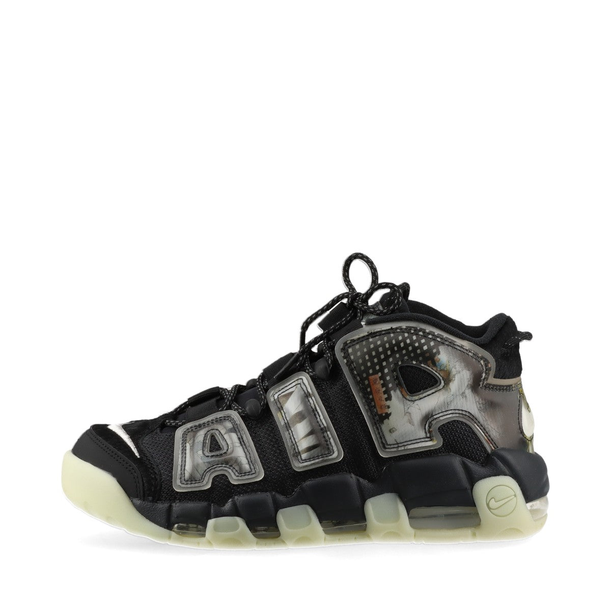 ナイキ AIR MORE UPTEMPO ’96 21SS ファブリック スニーカー 27cm メンズ ブラック DM6213-045 モアテン 歌川国芳 相馬の古内裏 箱あり