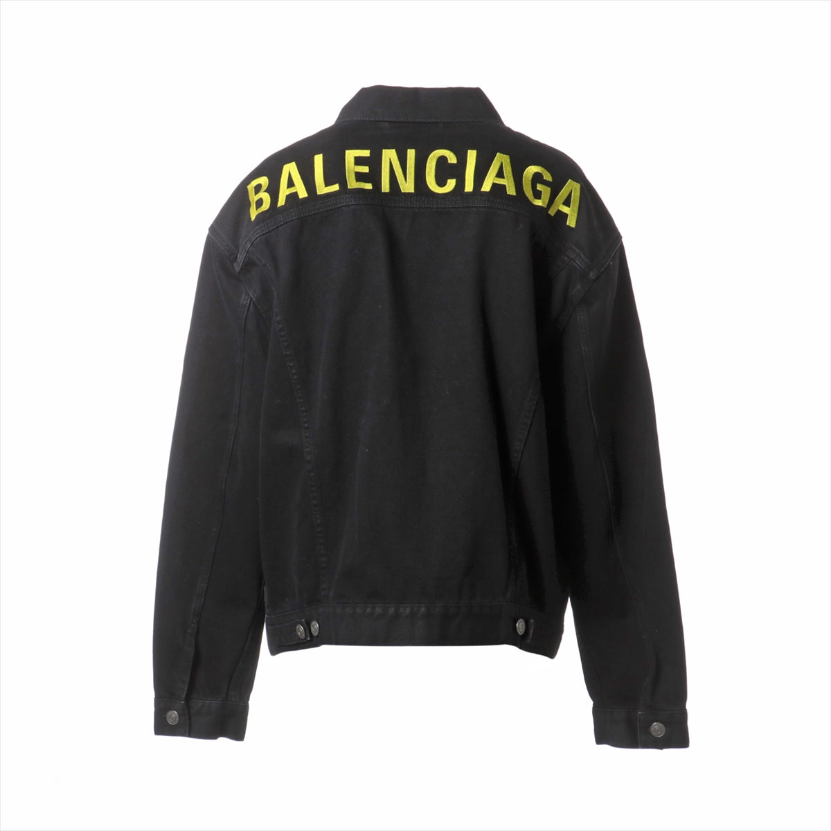 BALENCIAGA ブラック ロゴ刺繍 ジャケット