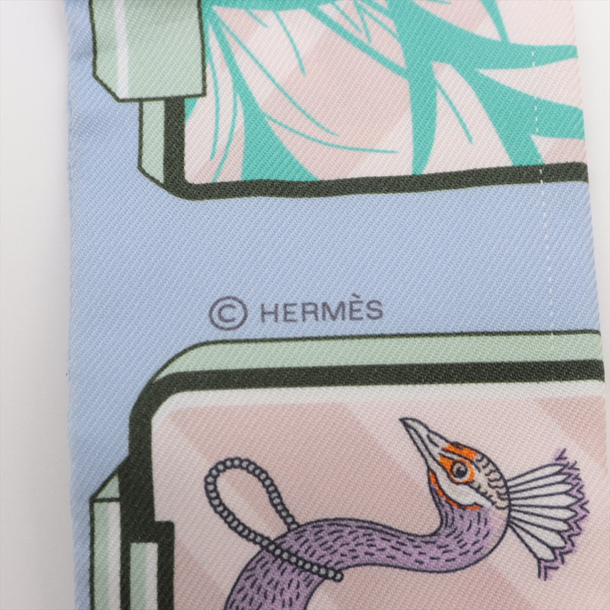 エルメス ツイリー HERMES STORY エルメス ストーリー スカーフ シルク ブルー