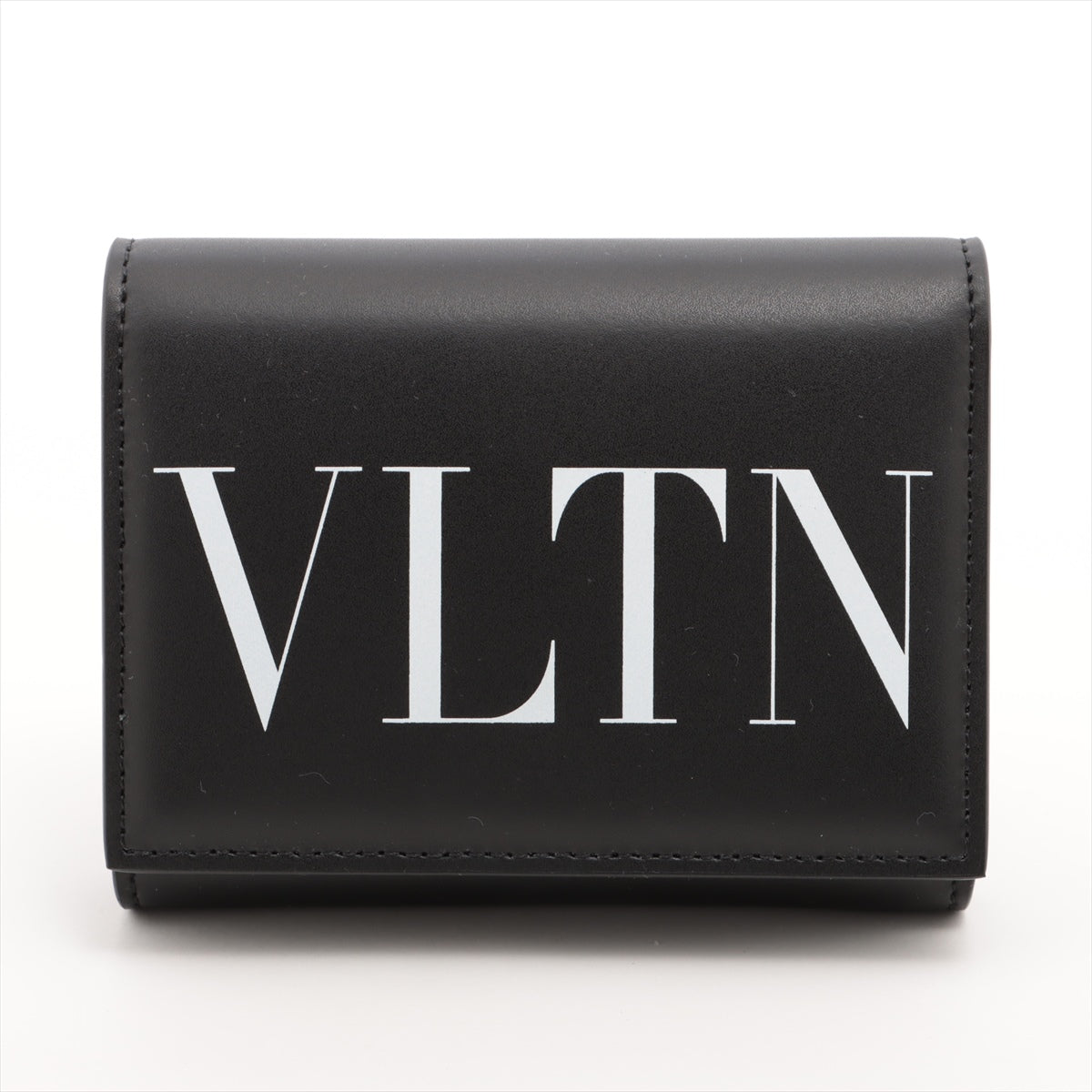 ヴァレンティノ VLTN レザー コンパクトウォレット ブラック