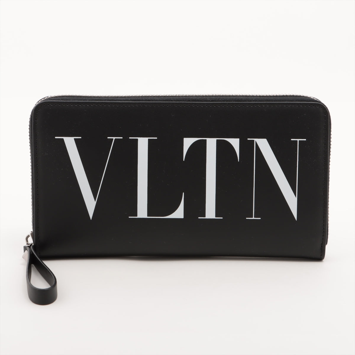 ヴァレンティノ VLTN レザー ラウンドジップウォレット ブラック