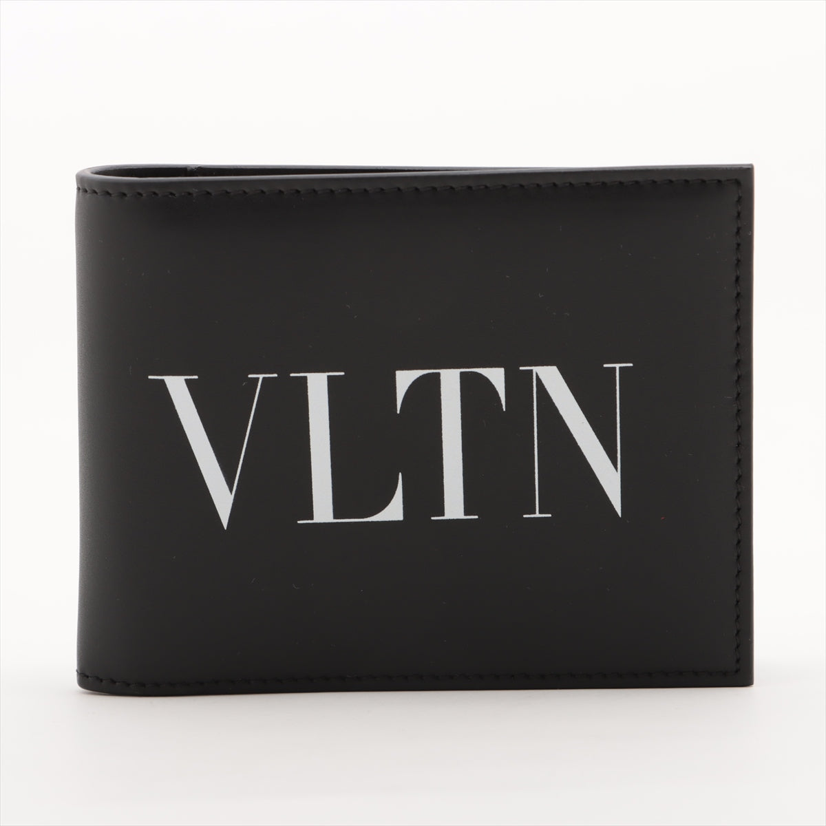 ヴァレンティノ VLTN レザー マネークリップ ブラック