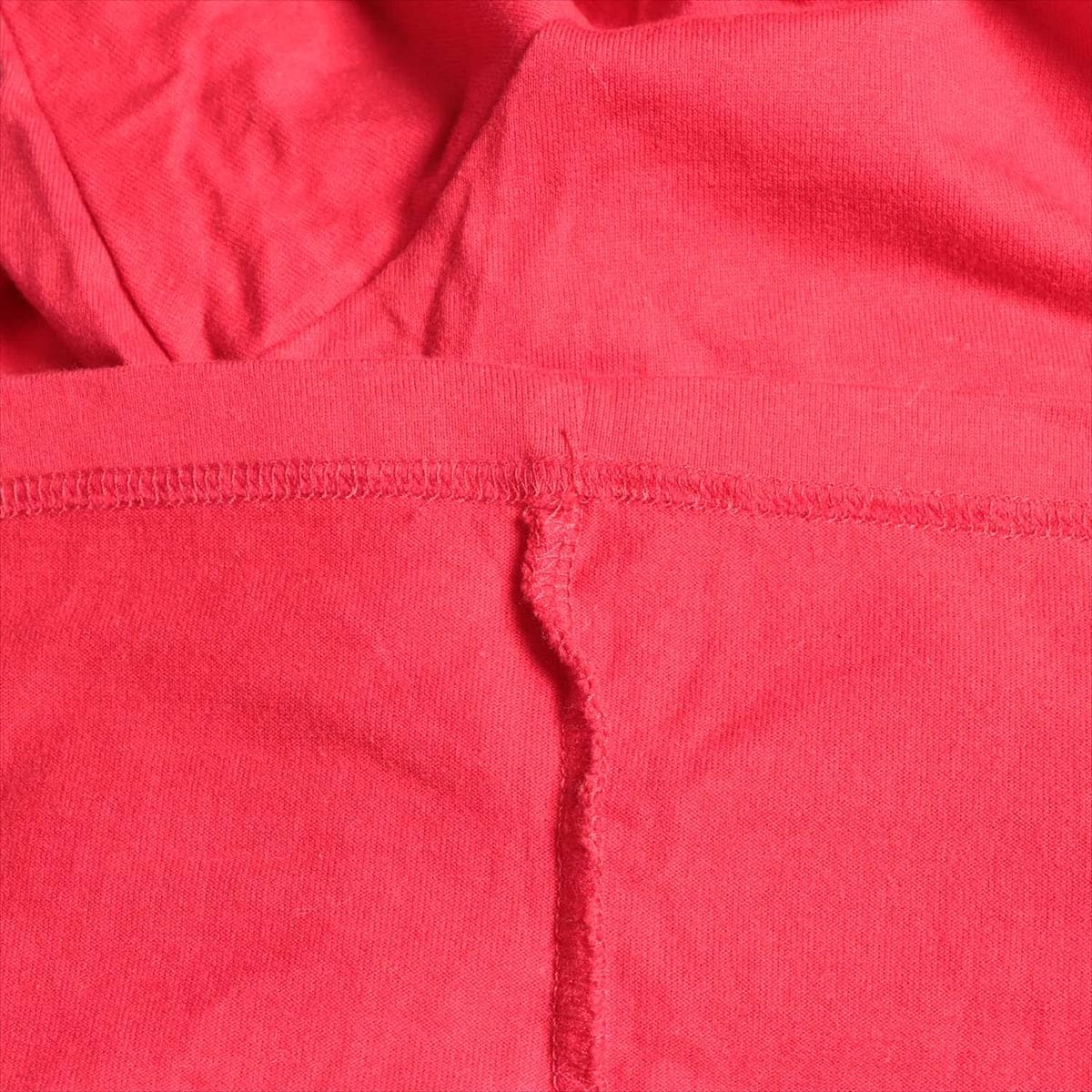 シュプリーム コットン Tシャツ サイズL メンズ レッド 19SS Mesh Stripe Pocket Tee