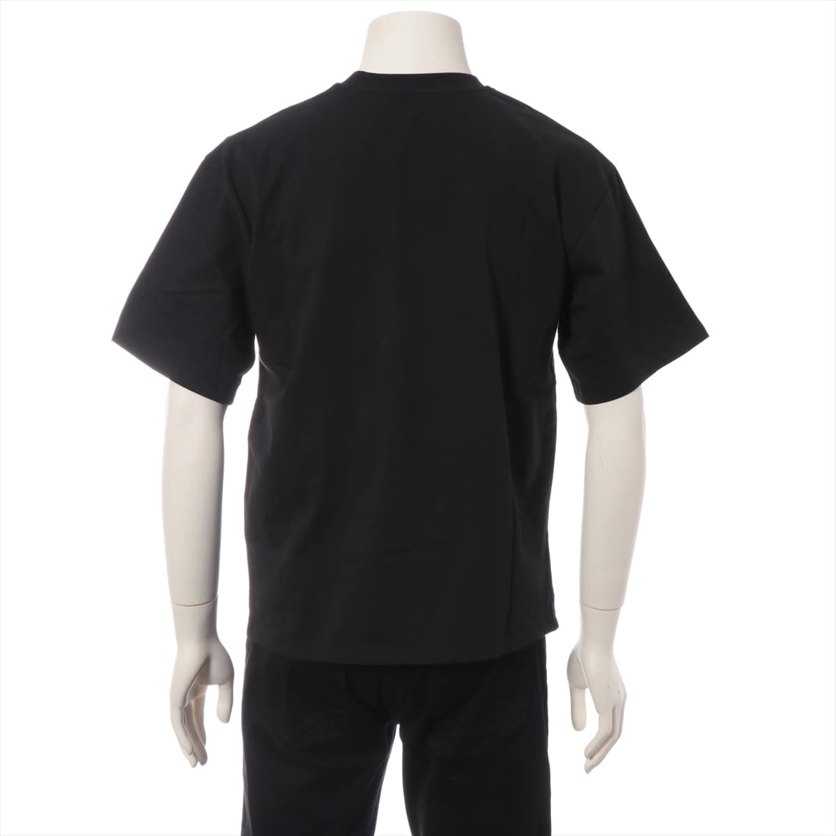 MSGM コットン Tシャツ S メンズ ブラック ロゴ