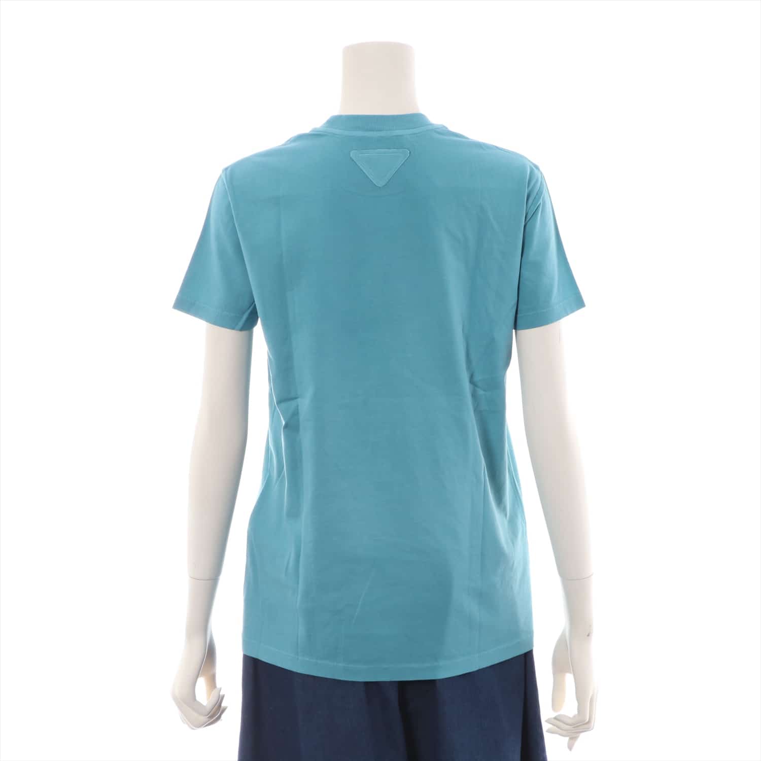 プラダ コットン Tシャツ XS メンズ ターコイズ バッグ三角ロゴ