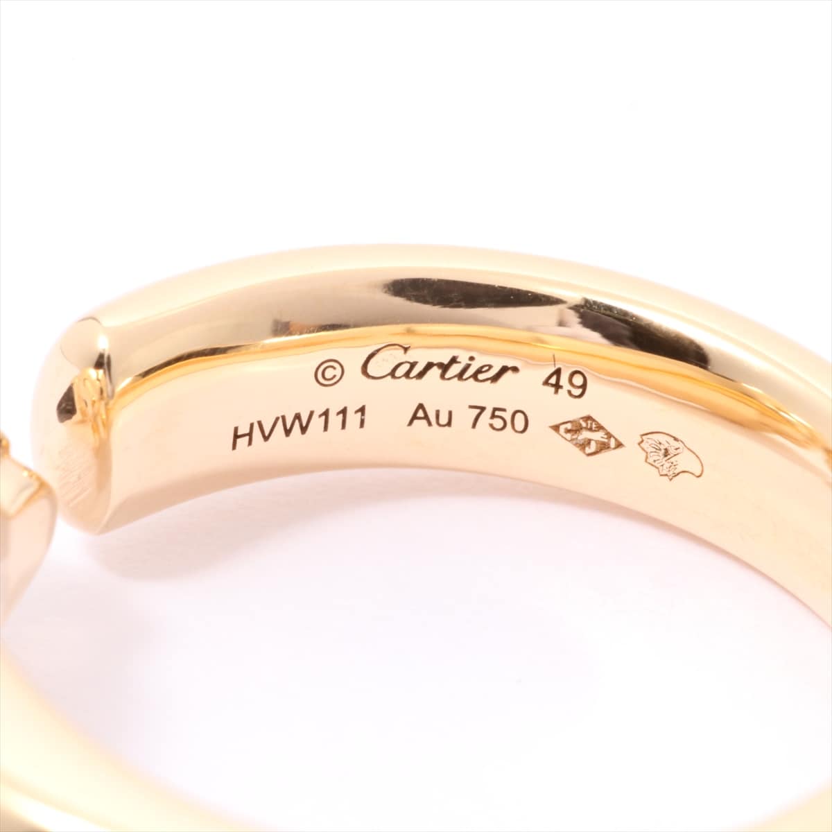 カルティエ Cartier パンテール ドゥ カルティエ リング 750YG #49VC｜a0143893｜中古ブランド品 ・ブランド古着通販｜ALLU（アリュー）