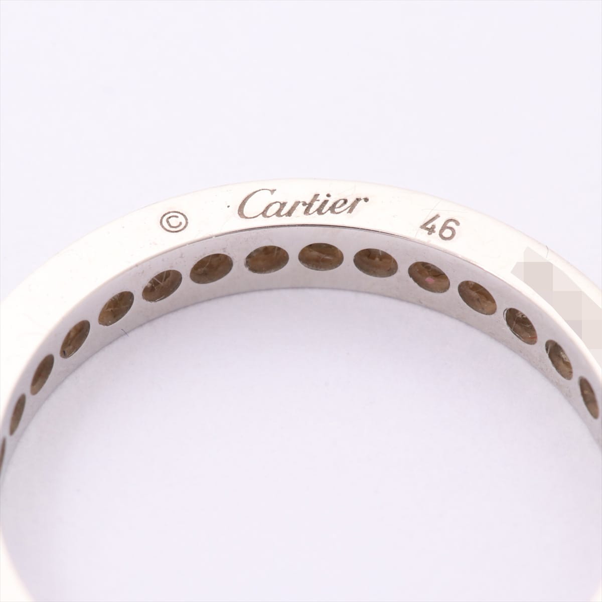 カルティエ　Cartier　バレリーナ フルエタニティ ダイヤ リング　Pt950　#46