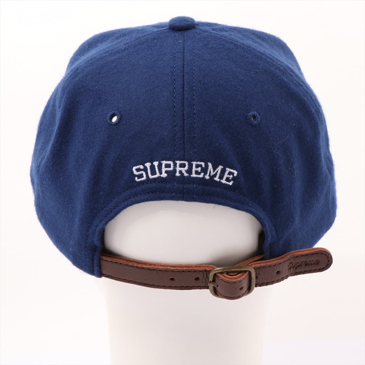 シュプリーム キャップ ウール ブルー 15AW Wool S Logo 6  Panel｜a0155056｜中古ブランド品・ブランド古着通販｜ALLU（アリュー）