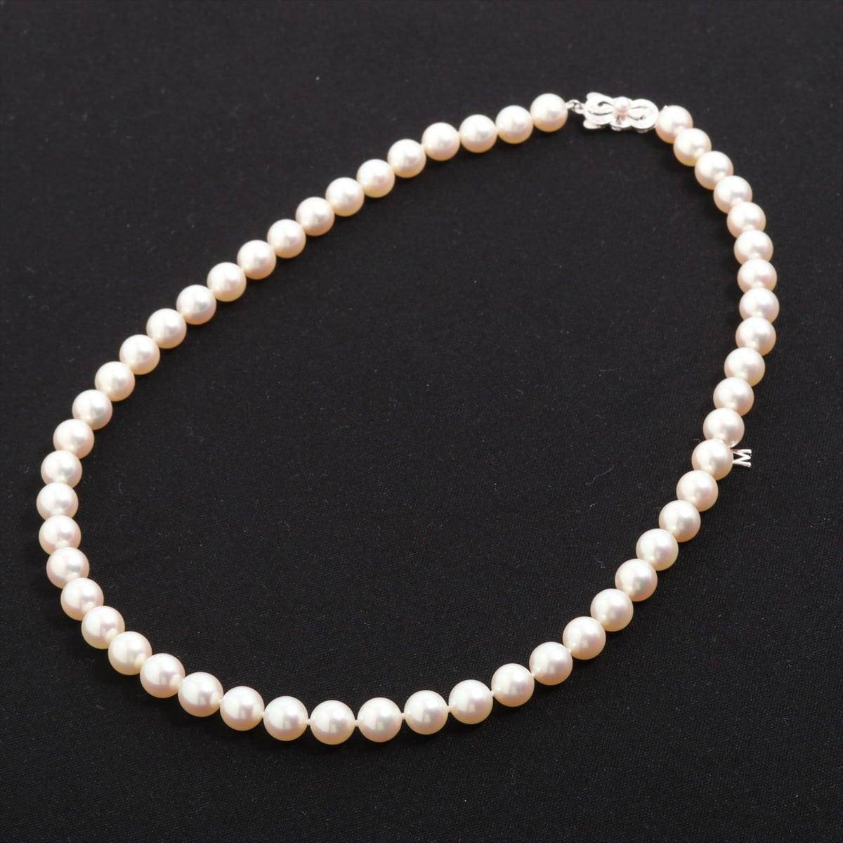 MIKIMOTO ミキモト パール ネックレス K18WG 8.0mm～8.5mm ｜a0188042｜中古ブランド品・ブランド古着通販｜ALLU（アリュー）